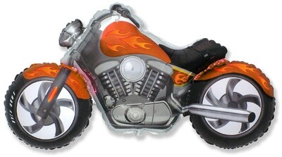 45&quot; Motorcycle Orange Balloon