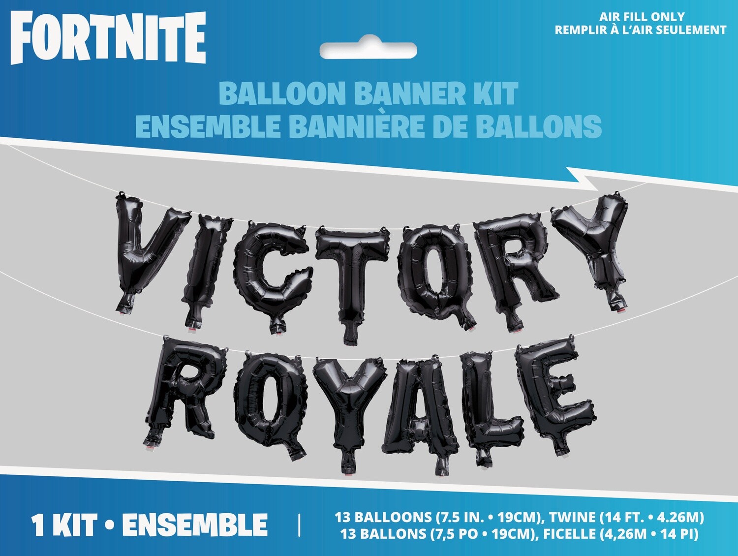 Fortnite Victory Royale Foil Letter Balloon Banner,  8&quot;