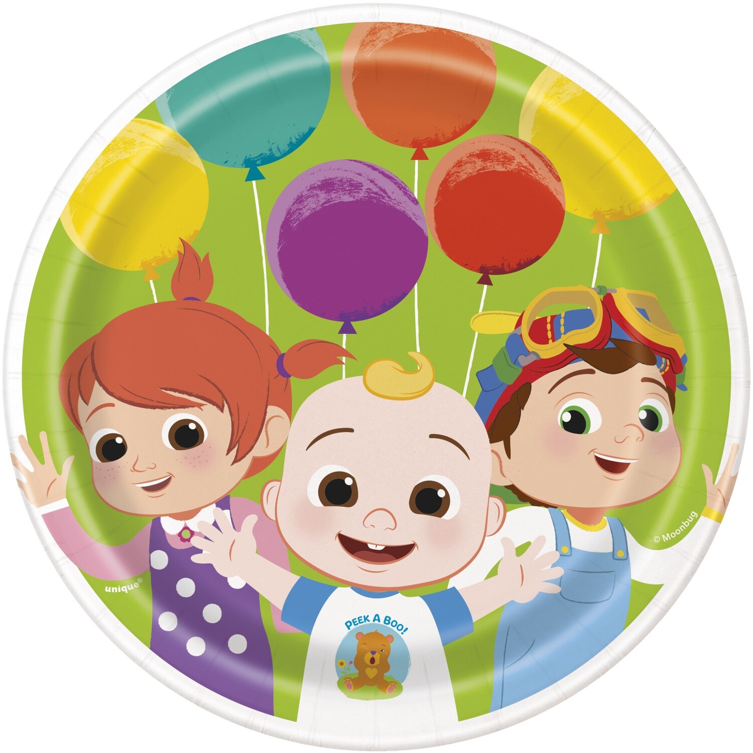Cocomelon Round 7&quot; Dessert Plates  8ct