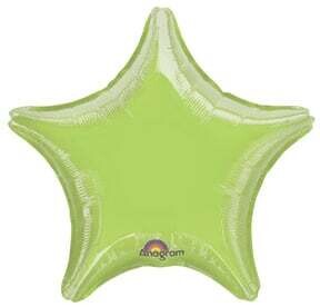 Lime Green Star Foil Balloon 18&quot; (Clearence)