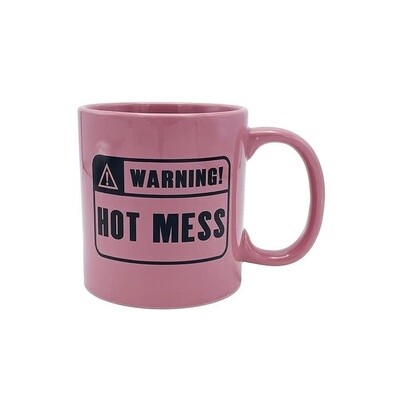 Attitude Coffee Mug - Warning Hot Mess 22oz