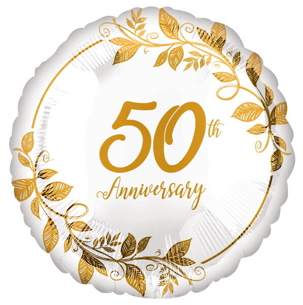 50th Anniversary Foil Balloon 18"