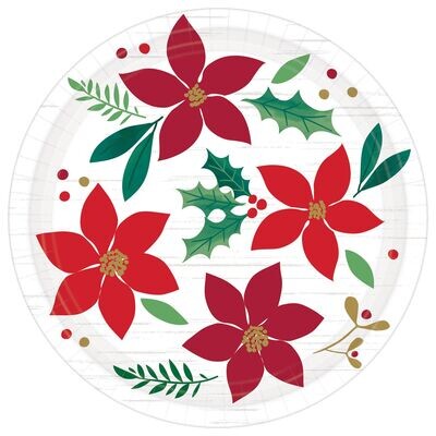 Christmas Wishes Round Plates, 7&quot;