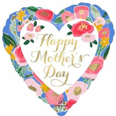 Happy Mothers Day Foral Print