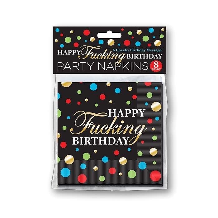 Happy Fucking Birthday Napkins - Pack of 8