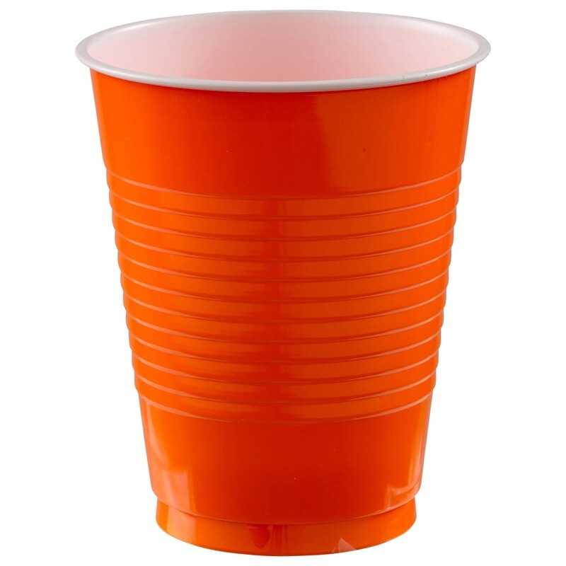 Orange Peel Solo Cups, 18 oz, 20ct