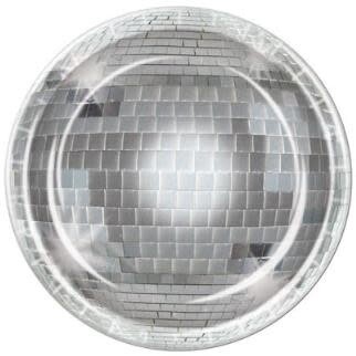 Disco Ball Plate 8/Pk 9"