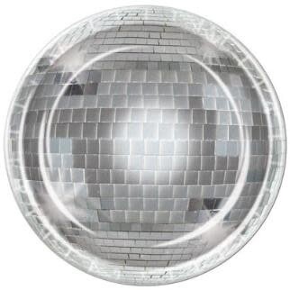 Disco Ball Plate 8/Pk 9&quot;