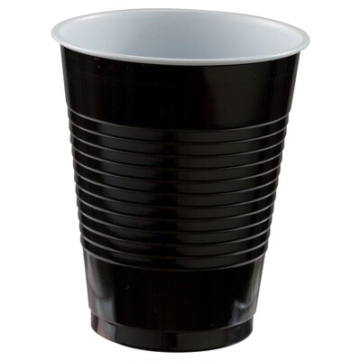 Jet Black Solo Cups, 18 oz, 10ct
