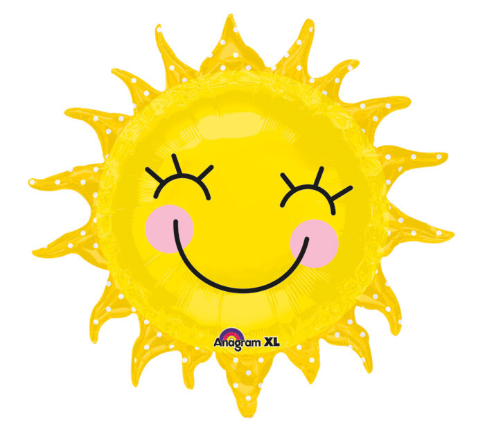 Smiling Sunshine  Mylar Balloon, 29&quot;