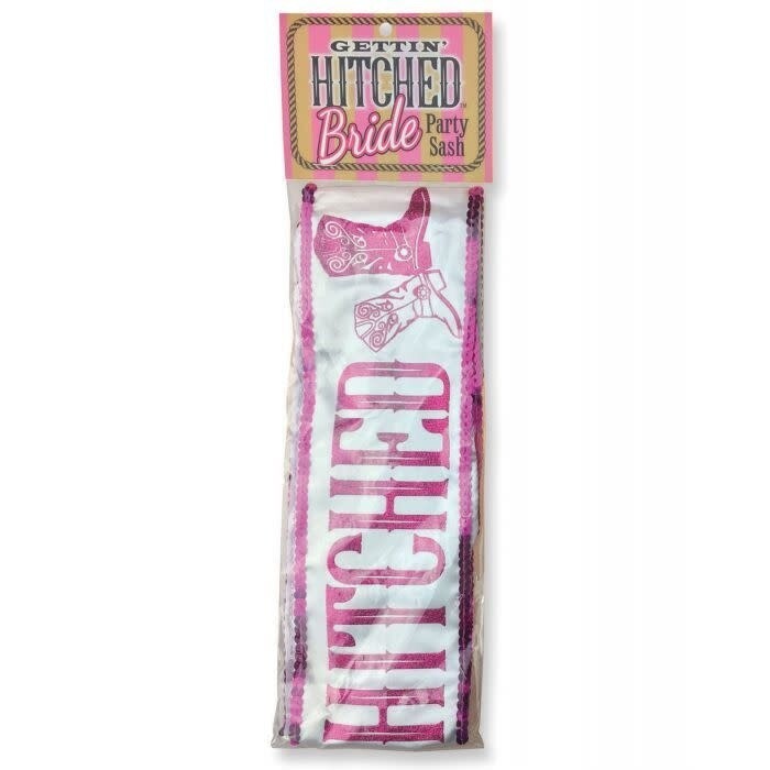 Gettin&#39; Hitched Bride Sash - Western Theme