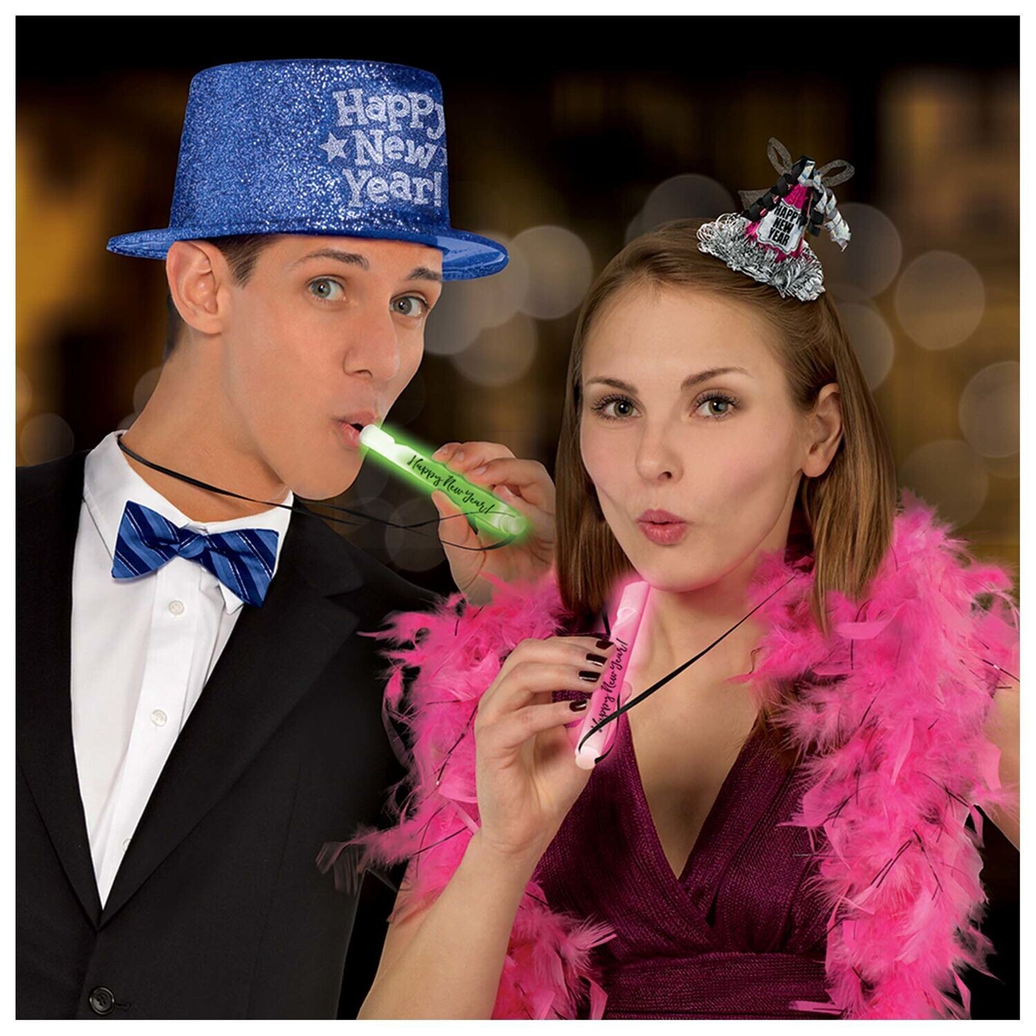 New Year's Glow Whistles