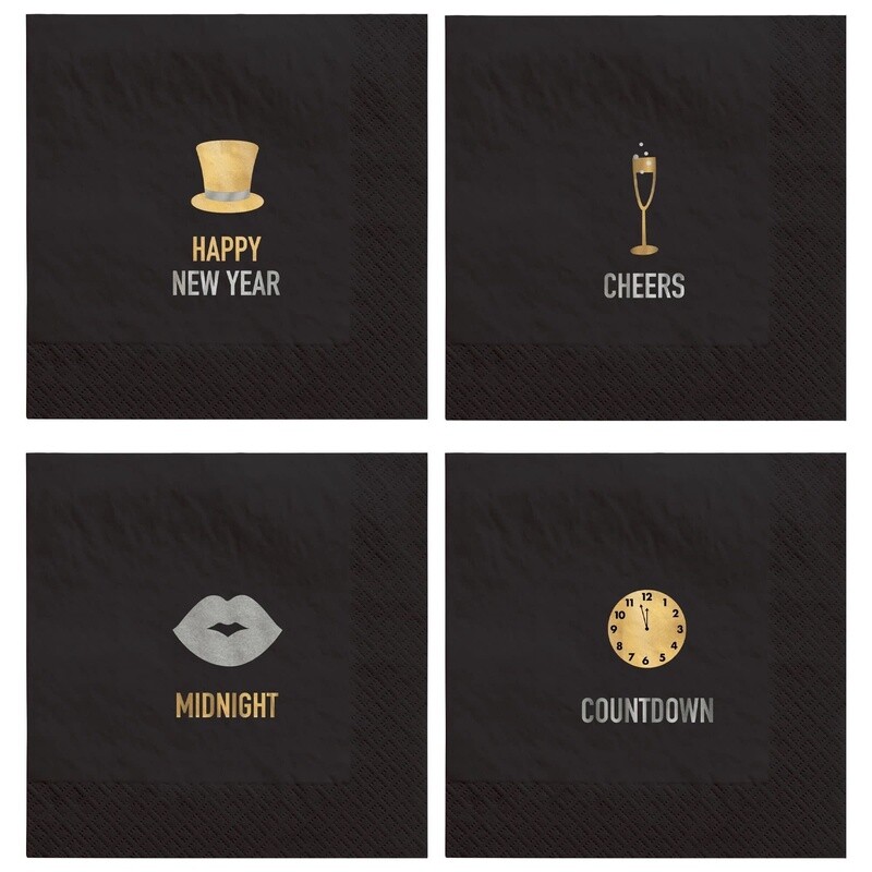 New Year's Multipack Beverage Napkins, 50ct
