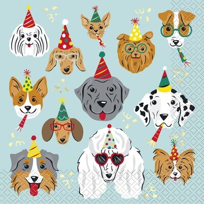 Pawty Time Birthday Luncheon Napkins, 16ct
