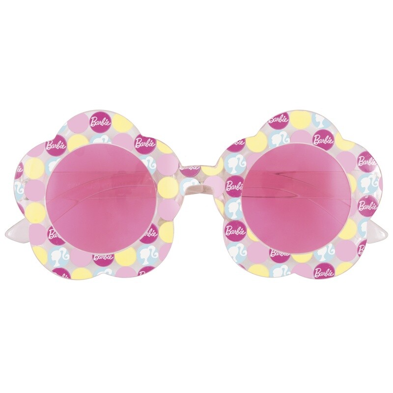 Barbie Flower Shaped Novelty Glasses, 4ct