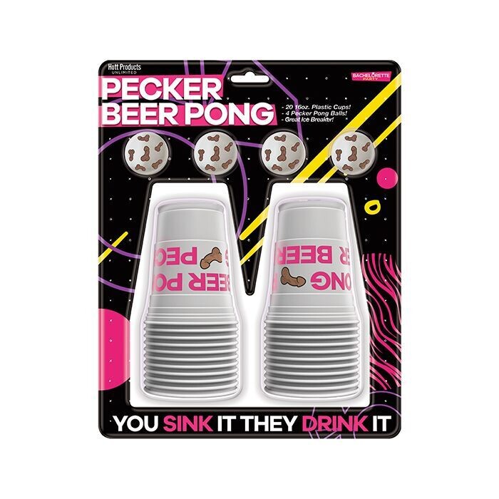 Pecker Beer Pong Game w/Balls