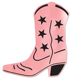 Foil Cowboy Boot Silhouette