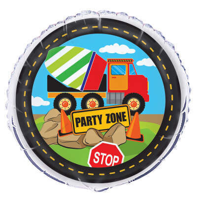 Construction Foil Balloon 18&quot;