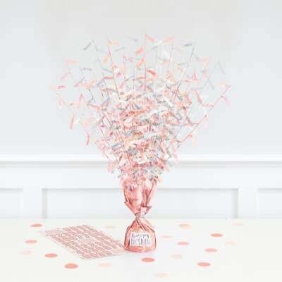 Rose Gold Foil Centerpiece