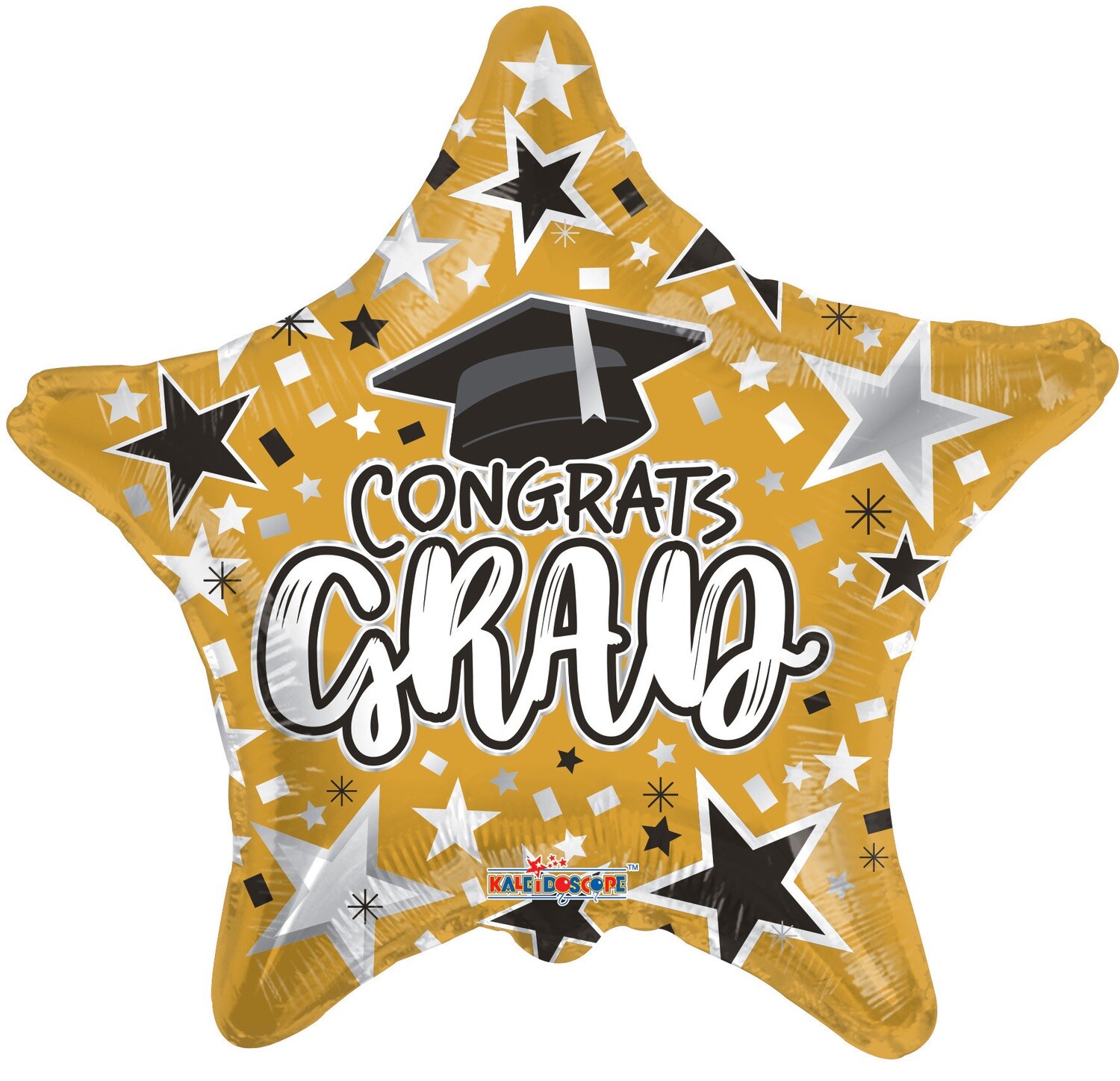 18” Gold Congrats Grad Star Mylar