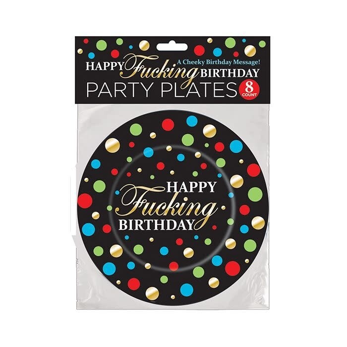 Happy Fucking Birthday Plates, 8ct