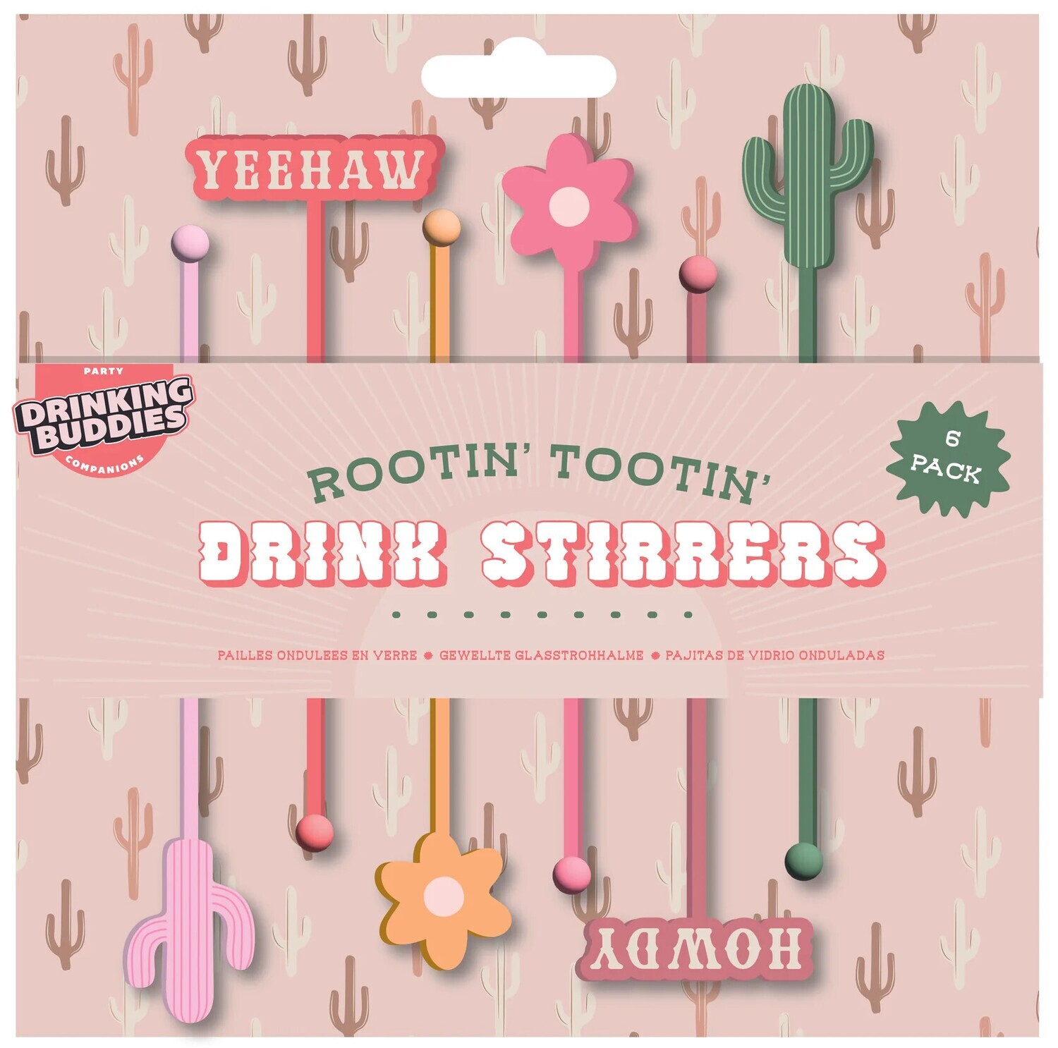 Western, Cowgirl Drink Stirrers, 6ct