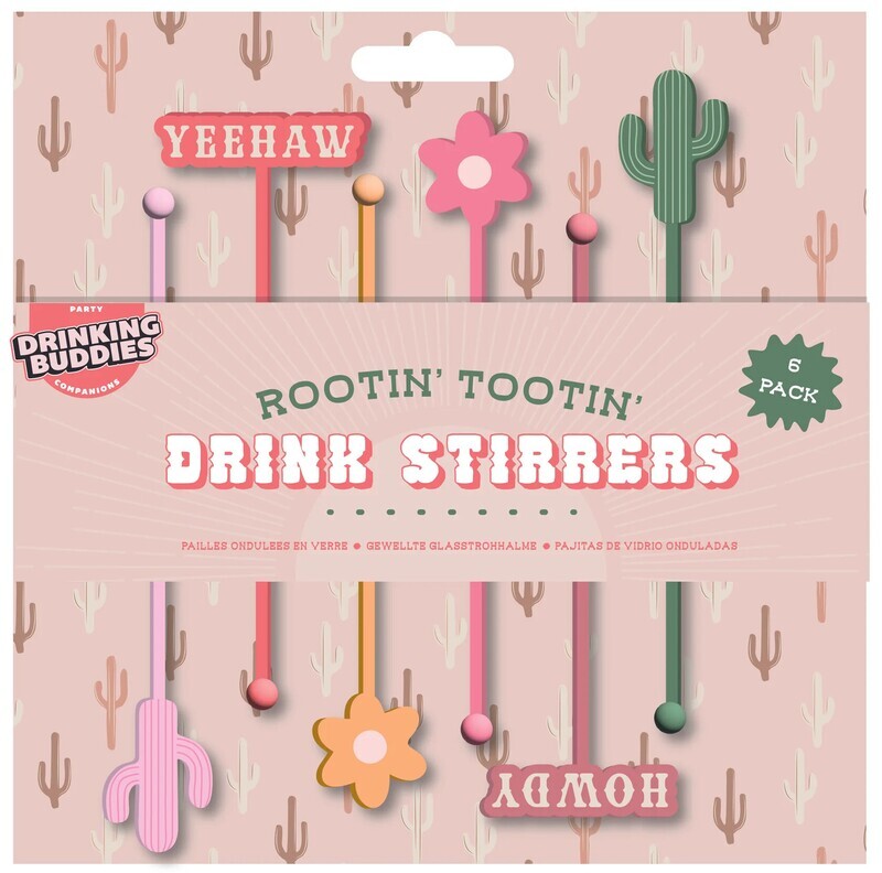 Western, Cowgirl Drink Stirrers, 6ct