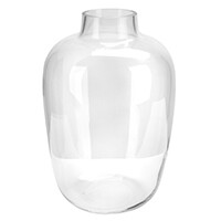 Rounded Glass Vase with Short Neck, 14&quot;