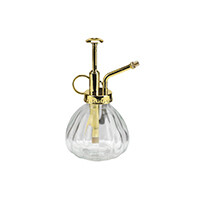 Glass Plant Mister, with Gold Nozzle