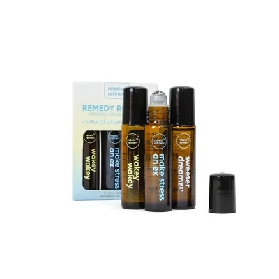 Remedy Rollers - 100% Essential Oils - 3 Pack