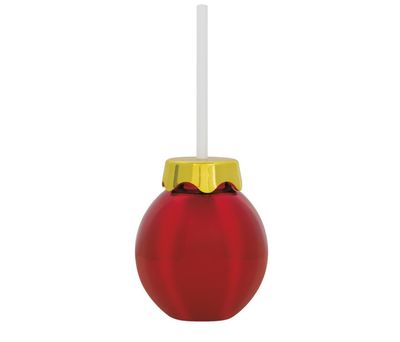 Vibrant Christmas Ornament Shaped 12oz Plastic Cup with Lid