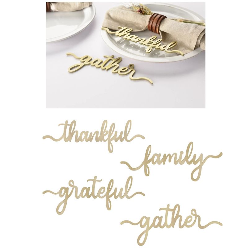 Thanksgiving Decorative Wood Sayings - Multipack