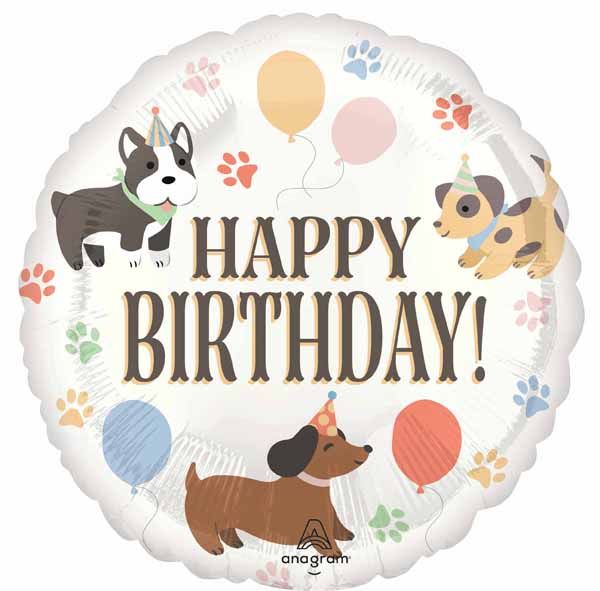 Pawsome Dog Party 18&quot; Mylar Balloon
