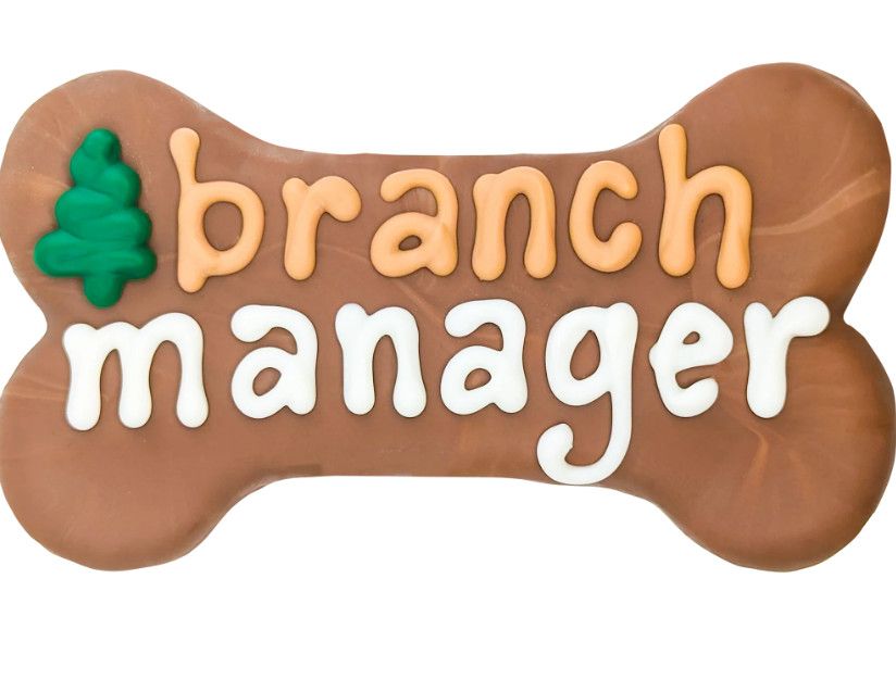 Branch Manager Dog Cookie