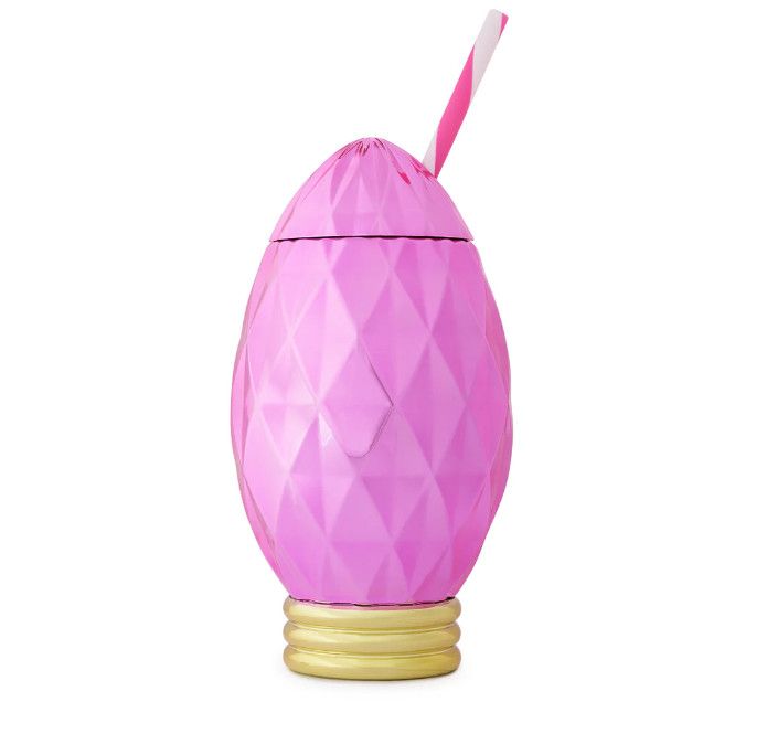 Pink Vintage Holiday Light Cup