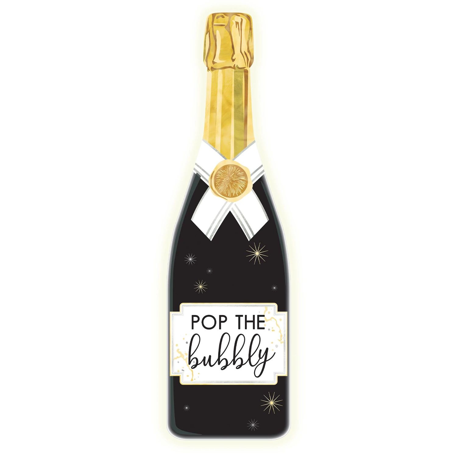 Champagne Bottle LED Sign