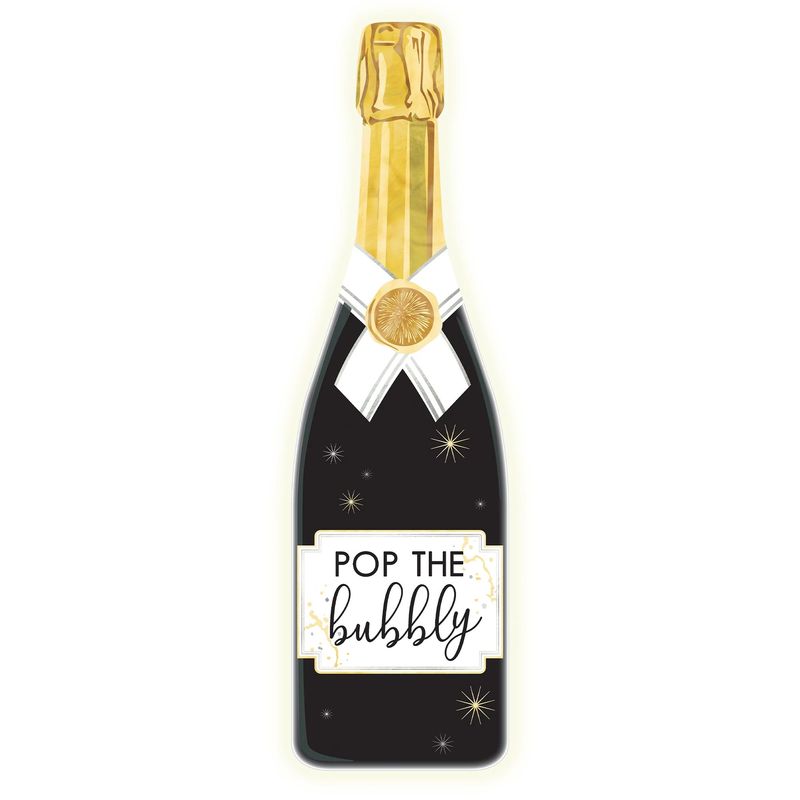 Champagne Bottle LED Sign