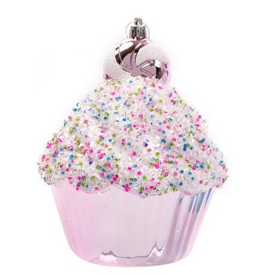 Large Christmas Cupcake Ornament