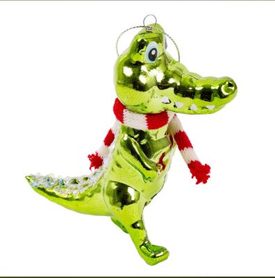 Christmas Crocodile Ornament