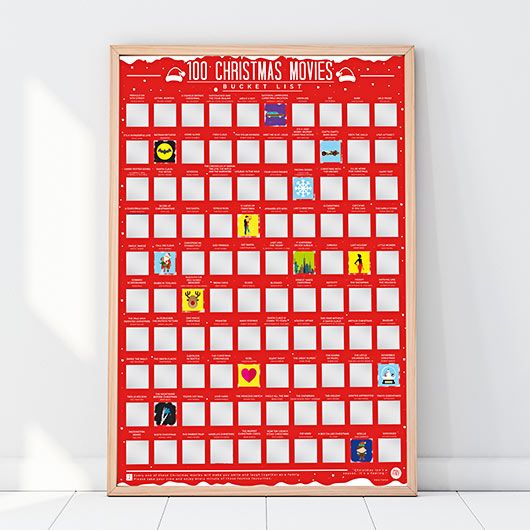 Christmas Movies Bucket List Poster