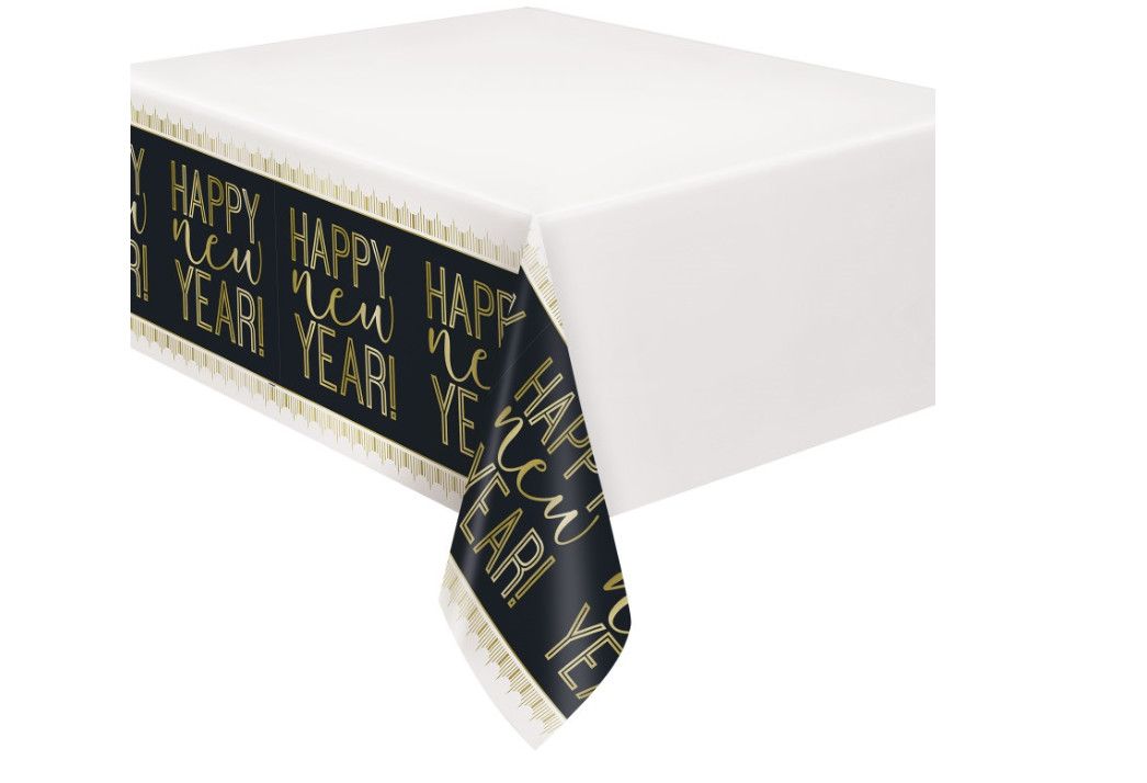 Roaring New Years Rectangular Plastic Table Cover  54" x 84"
