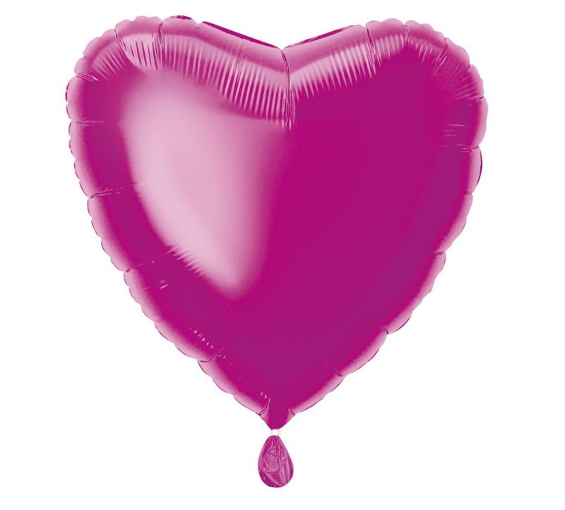 Hot Pink Heart Foil Balloon 18&quot;