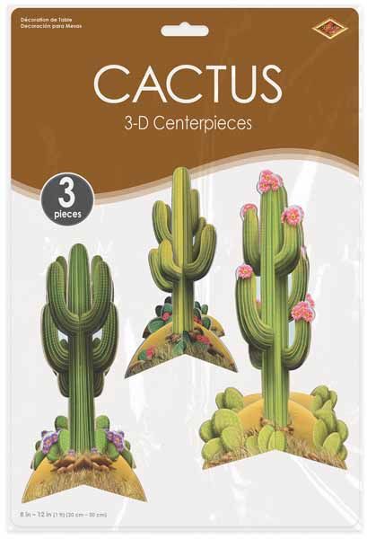 3D Cactus Centerpieces