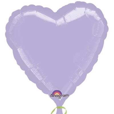 Lilac Lavender Heart Foil Balloon 18&quot;