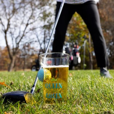 Queen of the Green 15 oz. Golf Ball Glass