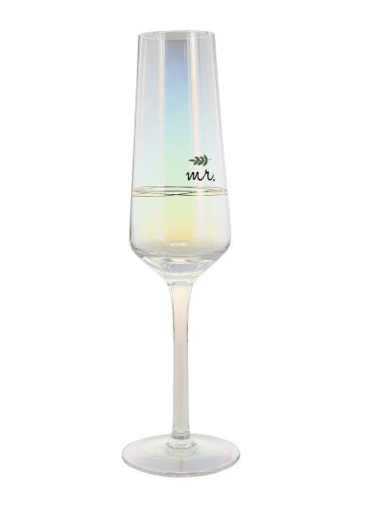 Mr. 8 oz. Glass Toasting Flute