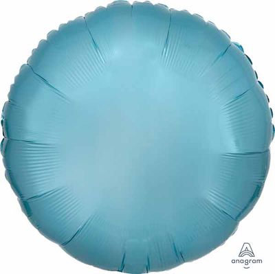 Pearl Pastel Blue Round 18&quot; Mylar Balloon