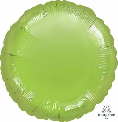 Lime Green Round 18&quot; Mylar Balloon