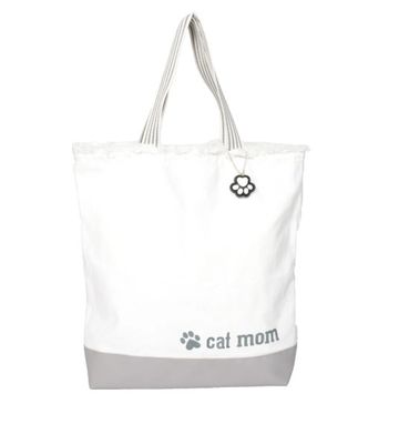 Cat Mom Canvas Tote Bag