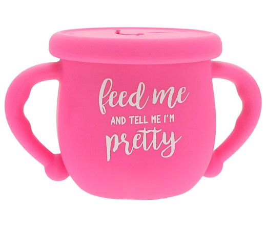 &quot;Feed Me and Tell Me I&#39;m Pretty&quot; Silicone Snack Bowl